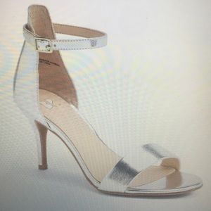 BP. luminate open toe dress sandal heel silver